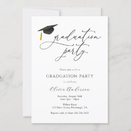 Invitación a la fiesta de graduación