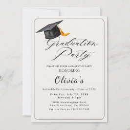 Invitación a la fiesta de graduación