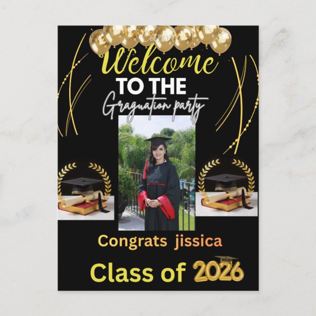 Invitación a la Fiesta de Graduación 2026 | Ir a N (Anverso)