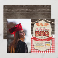 Invitación a la fiesta de graduación BBQ - GLP de 