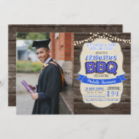 Invitación a la fiesta de graduación BBQ - Grill &