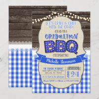Invitación a la fiesta de graduación BBQ - Grill &
