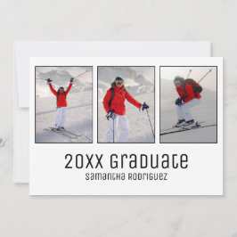 Invitación a la fiesta de graduación blanca del Mo