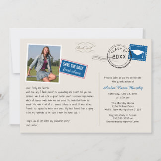 Invitación a la fiesta de graduación con estilo de