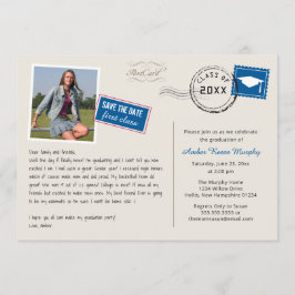 Invitación a la fiesta de graduación con estilo de