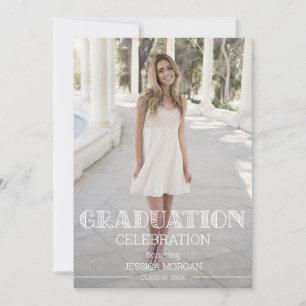 Invitación a la fiesta de graduación con foto