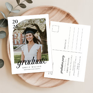 Invitación a la Fiesta de Graduación con Foto de G