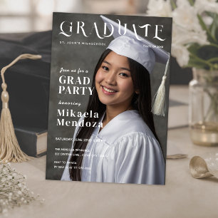 Invitación a la Fiesta de Graduación con Foto Neut