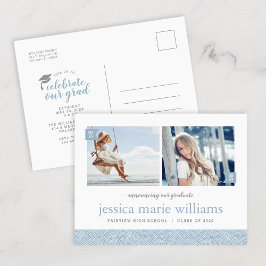Invitación a la fiesta de graduación con foto Then