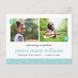 Invitación a la fiesta de graduación con foto Then