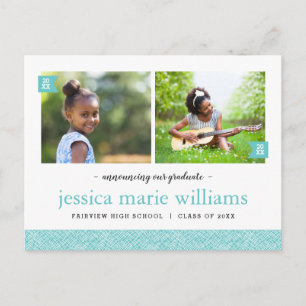Invitación a la fiesta de graduación con foto Then