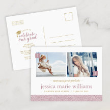 Invitación a la fiesta de graduación con fotos de 