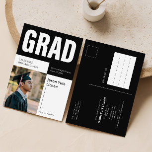 Invitación a la Fiesta de Graduación con Fotos Mod
