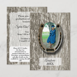 Invitación a la fiesta de graduación con temática 