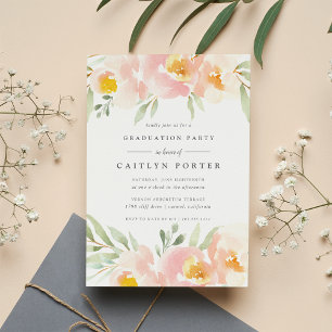 Invitación a la fiesta de graduación de Airy Flora