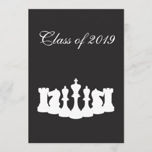Invitación a la fiesta de graduación de ajedrez en