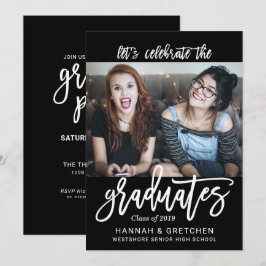 Invitación a la fiesta de graduación de amigos de