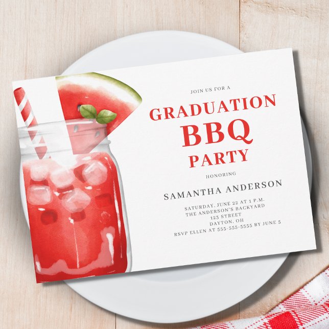Invitación a la fiesta de graduación de barbacoa (Subido por el creador)