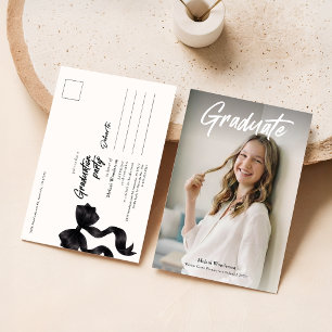 Invitación a la Fiesta de Graduación de Black Bow