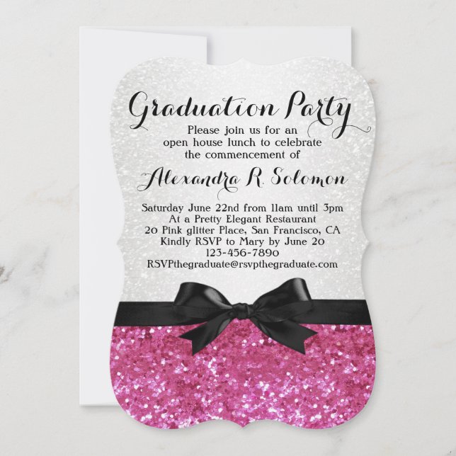 Invitación a la fiesta de graduación de Bow con as (Anverso)