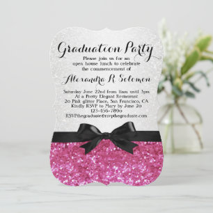 Invitación a la fiesta de graduación de Bow con as