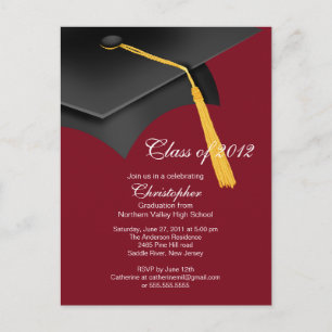 Invitación a la fiesta de graduación de Cabo de Ma