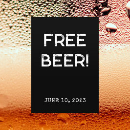 Invitación a la fiesta de graduación de Cerveza Gr