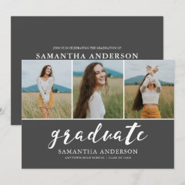 Invitación a la fiesta de graduación de Collage de