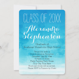 Invitación a la fiesta de graduación de color de a