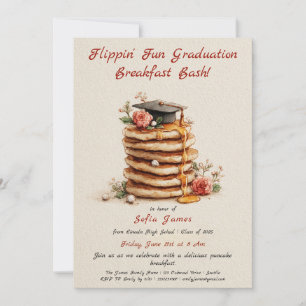 Invitación a la fiesta de graduación de crepes