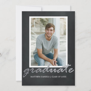 Invitación a la fiesta de graduación de cuadros de