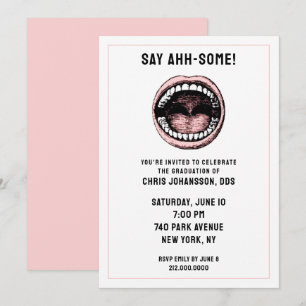 Invitación a la fiesta de graduación de dentistas