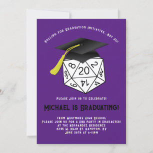 Invitación a la fiesta de graduación de DND Roll P