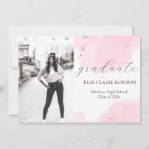 invitación a la fiesta de graduación de elegancia 