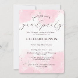 invitación a la fiesta de graduación de elegancia 