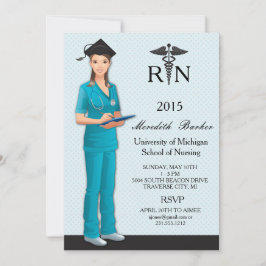 Invitación a la fiesta de graduación de enfermeras