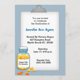 Invitación a la fiesta de graduación de enfermeras