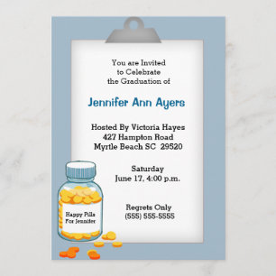 Invitación a la fiesta de graduación de enfermeras