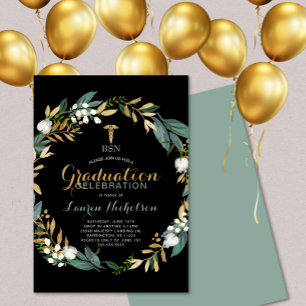 Invitación a la fiesta de graduación de enfermeras
