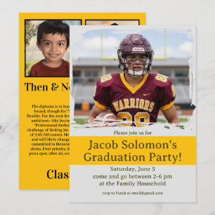 Invitación a la Fiesta de Graduación de Entonces y