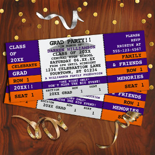 Invitación a la fiesta de graduación de entradas d