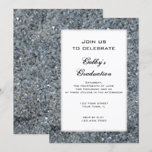 Invitación a la fiesta de graduación de espuma fal