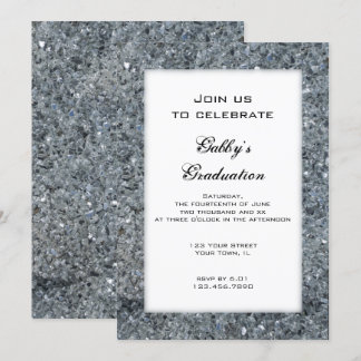Invitación a la fiesta de graduación de espuma fal