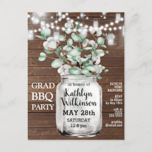 Invitación a la fiesta de graduación de Eucalyptus