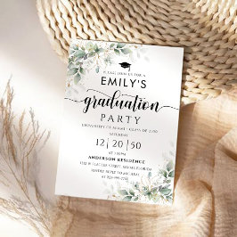 Invitación a la fiesta de graduación de Eucalyptus