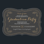 Invitación a la fiesta de graduación de Fancy Affa<br><div class="desc">Toda la fotografía se muestra sólo como muestra y no se puede revender. Este producto sólo se pretende adquirir una vez que las fotos de muestra se sustituyan por las propias imágenes.</div>