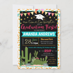 Invitación a la fiesta de graduación de Fiesta