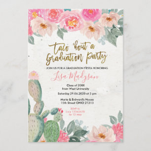 Invitación a la fiesta de graduación de Fiesta