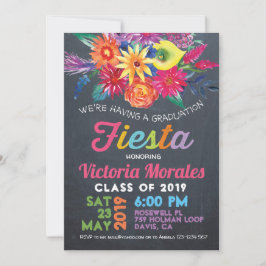 Invitación a la fiesta de graduación de Fiesta