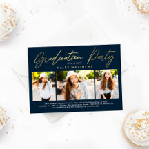 Invitación a la fiesta de graduación de Fiestas